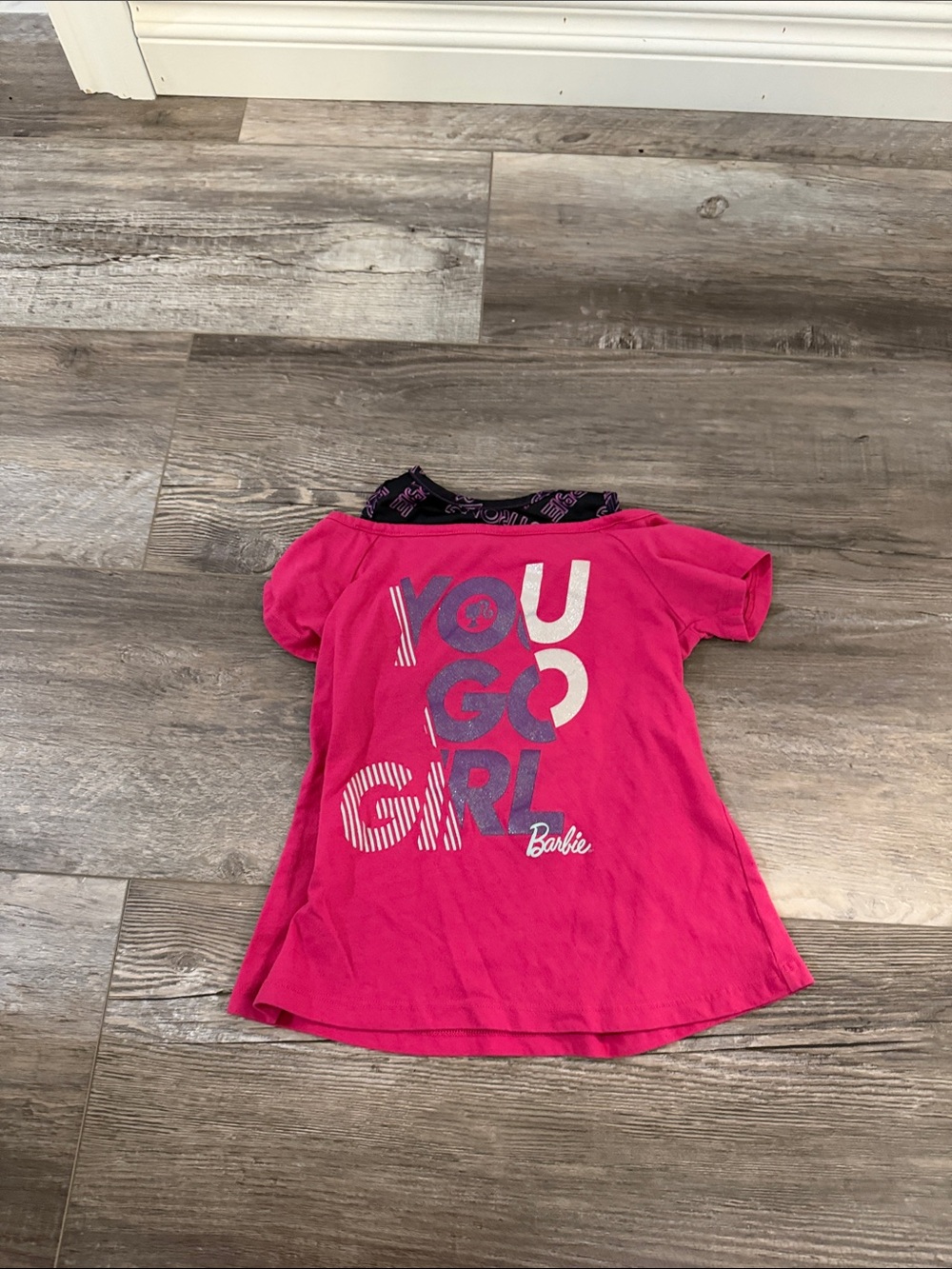 Barbie‎ Bright Pink 'You Go Girl' Short Sleeve Tee